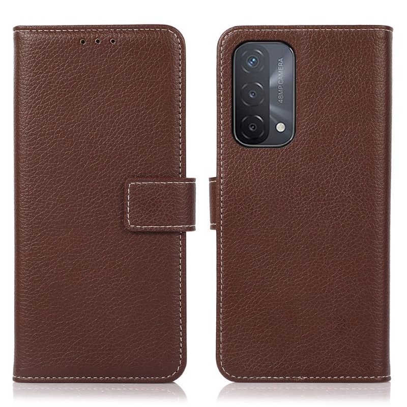 Folio-hoesje voor Oppo A74 5G / A54 5G Nerfachtig Kunstleer