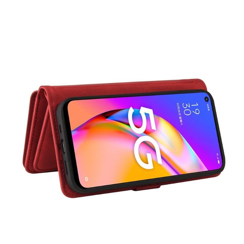 Folio-hoesje voor Oppo A74 5G / A54 5G Portemonnee Leren Met Ketting