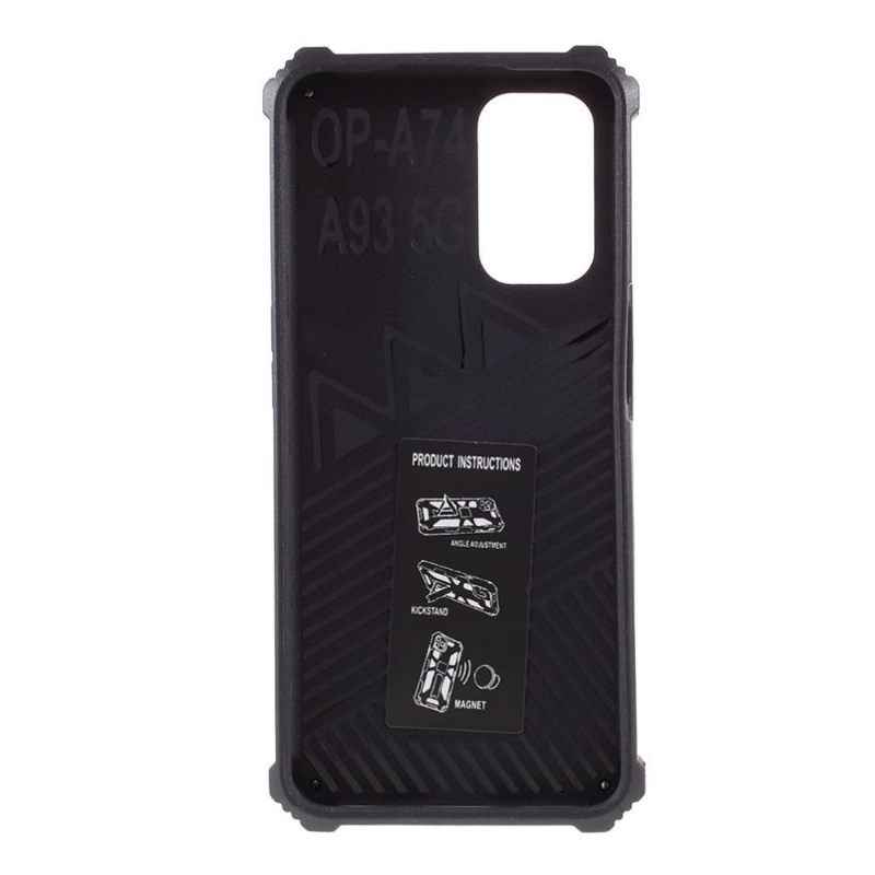 Hoesje voor Oppo A74 5G / A54 5G Ondersteuningsfunctie Voor Militaire Camouflage