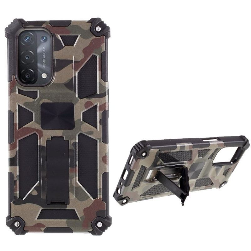 Hoesje voor Oppo A74 5G / A54 5G Ondersteuningsfunctie Voor Militaire Camouflage