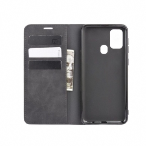 Folio-hoesje voor Samsung Galaxy M31 Zakelijk Retro