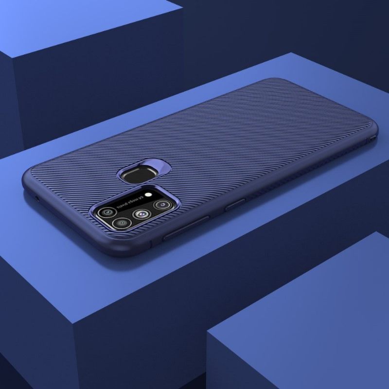 Hoesje voor Samsung Galaxy M31 Anti-fall Geribbelde Effectslang