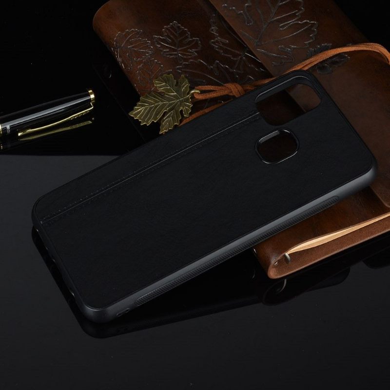 Hoesje voor Samsung Galaxy M31 Stiksels Met Leereffect