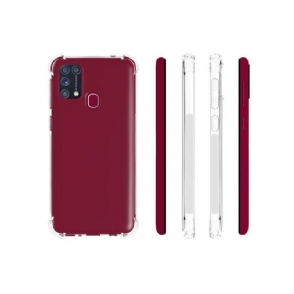 Hoesje voor Samsung Galaxy M31 Transparante Versterkte Hoeken