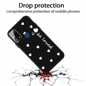 Hoesje voor Samsung Galaxy M31 Wees Geliefd Met Meerdere Harten