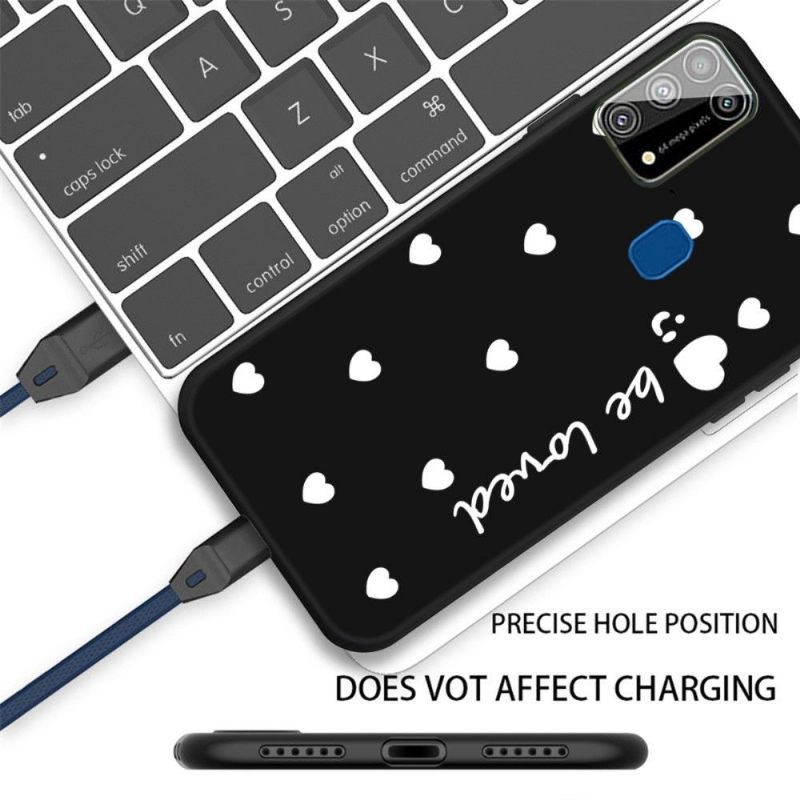 Hoesje voor Samsung Galaxy M31 Wees Geliefd Met Meerdere Harten