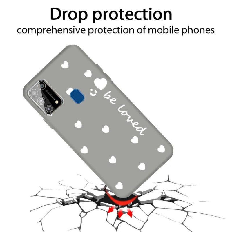 Hoesje voor Samsung Galaxy M31 Wees Geliefd Met Meerdere Harten