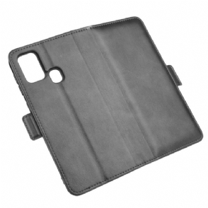 Leren Hoesje voor Samsung Galaxy M31 Bescherming Mat Kunstleer Hoes