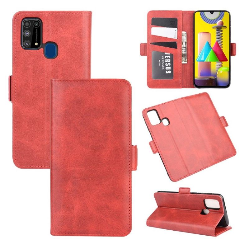 Leren Hoesje voor Samsung Galaxy M31 Bescherming Mat Kunstleer Hoes
