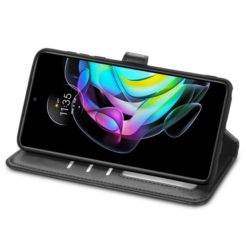 Folio-hoesje voor Motorola Edge 20 Anti-fall Indila Kunstleren Kaarthouder