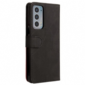 Folio-hoesje voor Motorola Edge 20 Bicolor Artistiek