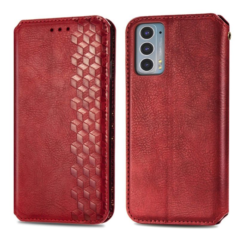 Folio-hoesje voor Motorola Edge 20 Kub Design-kaarthouder