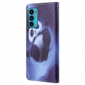 Folio-hoesje voor Motorola Edge 20 Panda