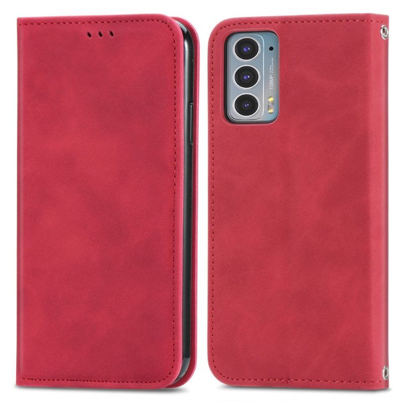 Folio-hoesje voor Motorola Edge 20 Zakelijk Retro