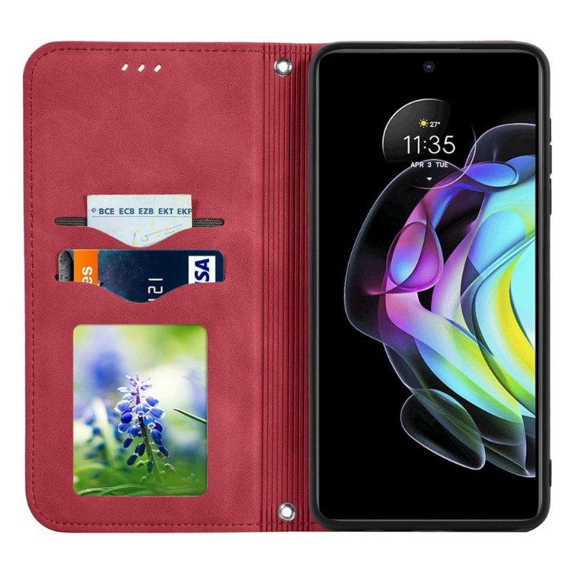 Folio-hoesje voor Motorola Edge 20 Zakelijk Retro