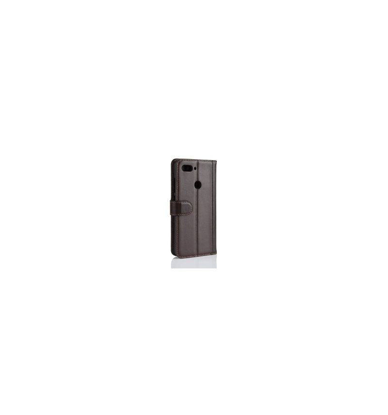 Folio-hoesje voor Xiaomi Mi 8 Lite Premium Leder - Bruin