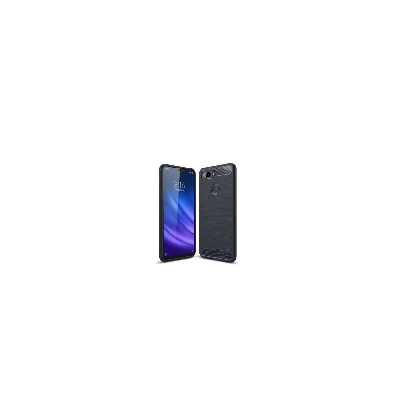 Hoesje voor Xiaomi Mi 8 Lite Anti-fall Koolborstel Gel