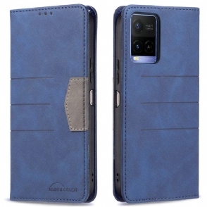 Bescherming Hoesje voor Vivo Y21s Folio-hoesje Binfen-kleur