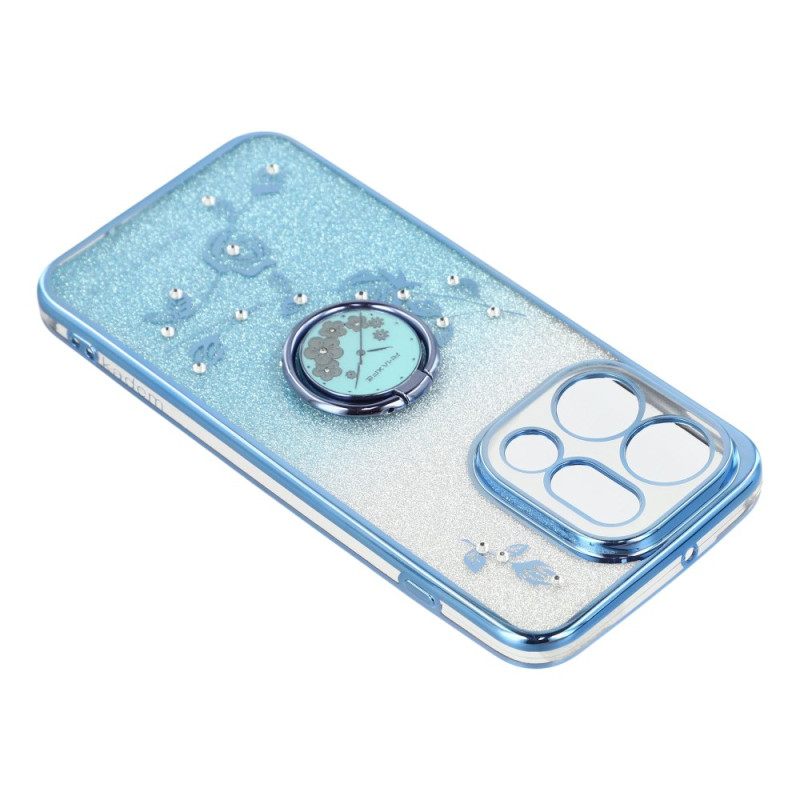 Hoesje Oppo Find X9 5g Kadem Bloemen En Strass Ringhouder