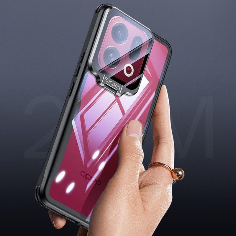 Hoesje Voor Oppo Find X9 5g Transparant Met Ingebouwde Standaard En Camerabescherming