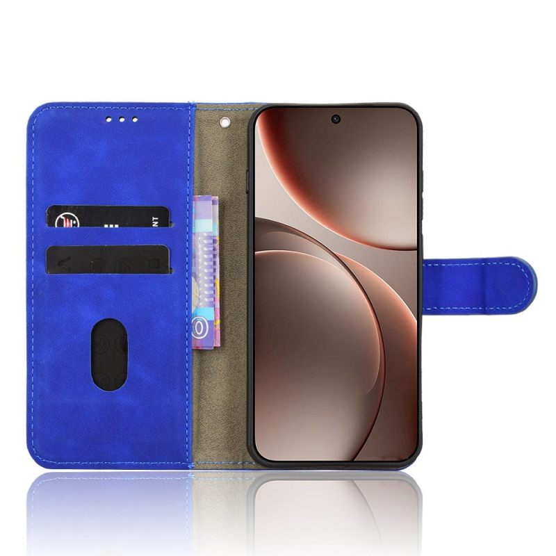 Leren Hoesje Oppo Find X9 5g Suède-effect Bescherming Hoesje