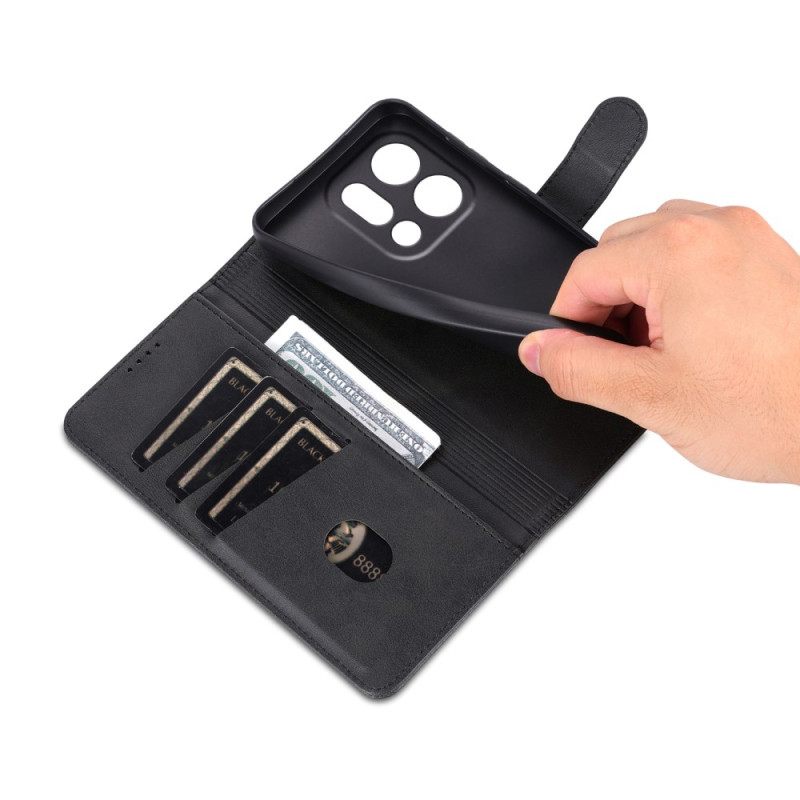 Leren Hoesje Voor Oppo Find X9 5g Azns Leer-effect