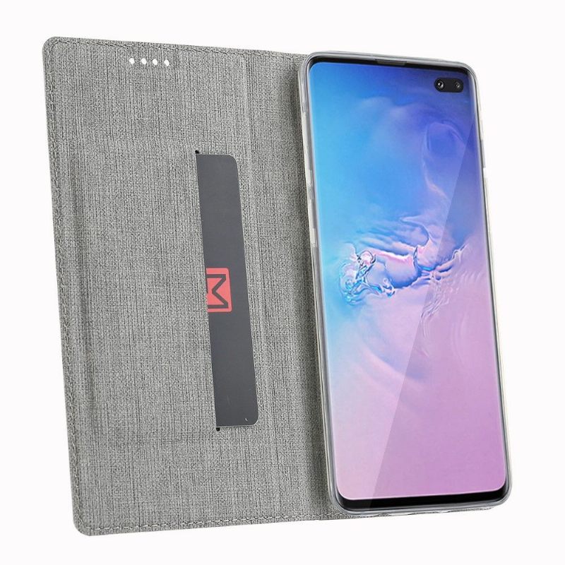 Cover voor Samsung Galaxy S10 Ondersteuning Voor Getextureerde Beugels