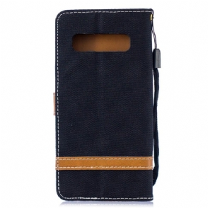 Flip Case voor Samsung Galaxy S10 Stoffen Bekleding