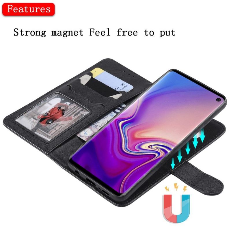 Hoesje Cover voor Samsung Galaxy S10 Magnetisch Kunstleer
