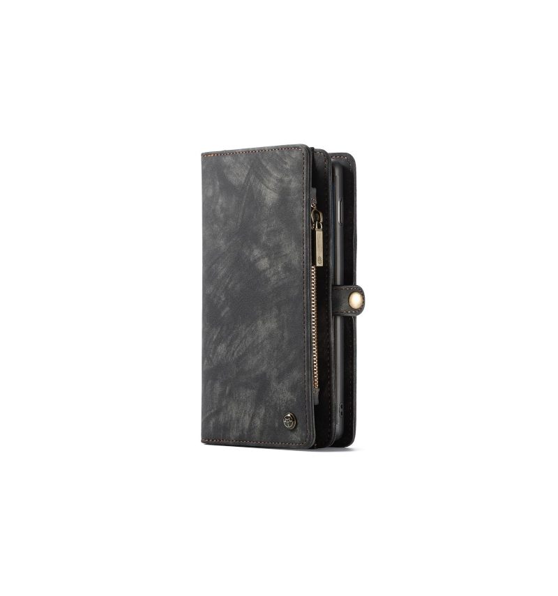 Hoesje Cover voor Samsung Galaxy S10 Portemonnee Leren En Zwarte Behuizing