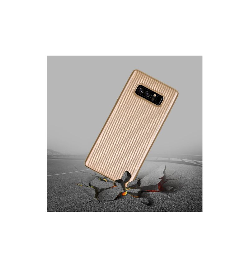 Hoesje voor Samsung Galaxy S10 Anti-fall Koolstofvezelcoating