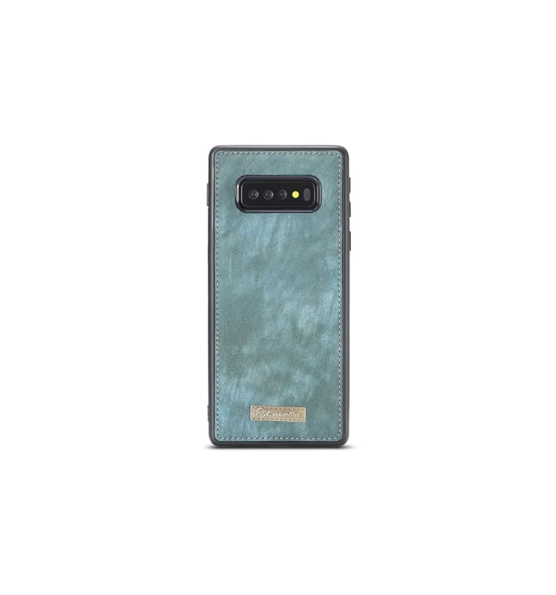 Telefoonhoesje Case voor Samsung Galaxy S10 Portemonnee Leren En Groen Geval
