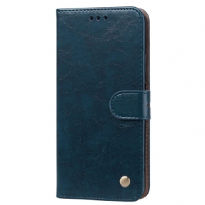 Case voor Honor 20 Pro Luxe Vintage Leereffect