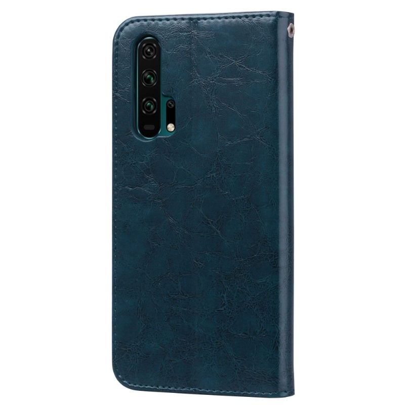 Case voor Honor 20 Pro Luxe Vintage Leereffect