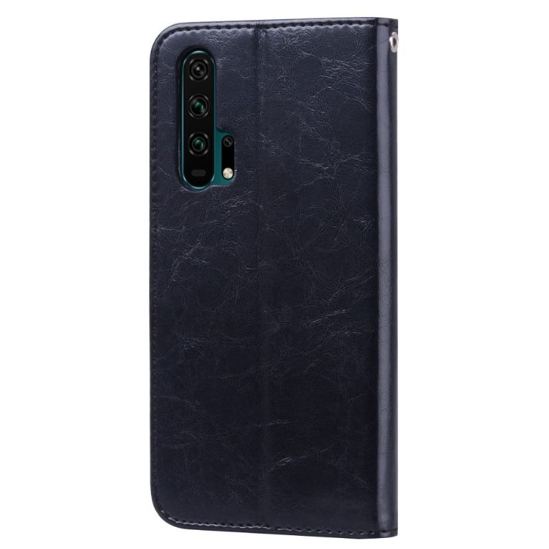 Case voor Honor 20 Pro Luxe Vintage Leereffect