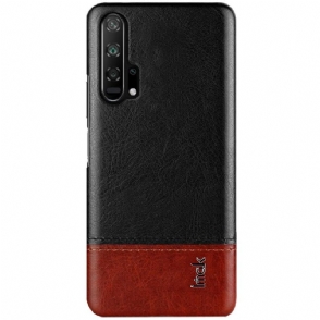 Hoesje voor Honor 20 Pro Imak Bicolor Imitatieleer