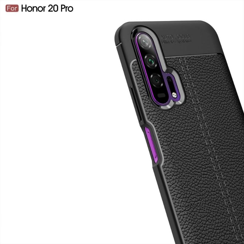 Telefoonhoesje voor Honor 20 Pro Afwerkingsgel Van Kunstleer