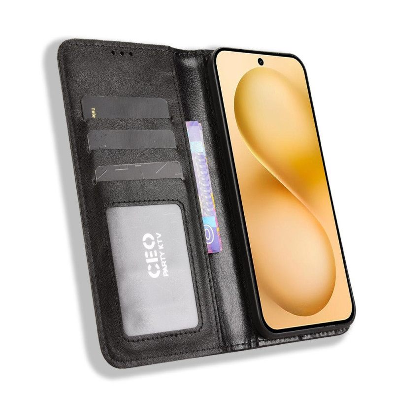 Folio-hoesje Vivo X200 Fe Telefoonhoesje Vintage Rand