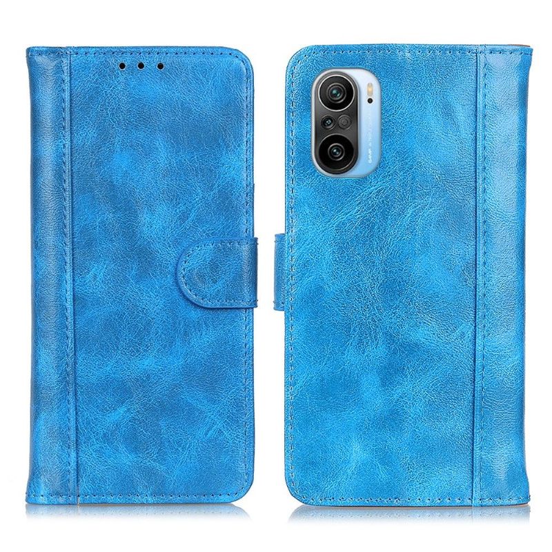 Folio-hoesje voor Xiaomi Mi 11i / Poco F3 Leer Met Opberger