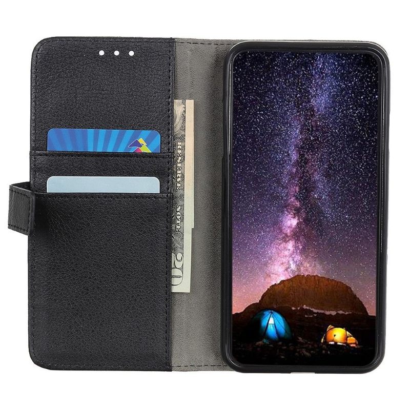 Folio-hoesje voor Xiaomi Mi 11i / Poco F3 Lychee-leerstijl Met Huideffect