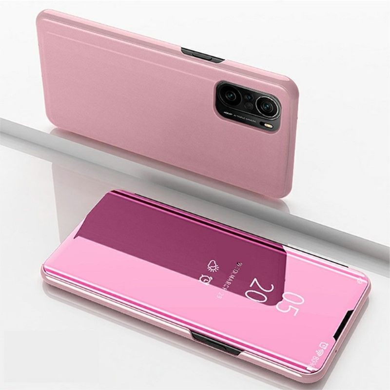 Hoesje voor Xiaomi Mi 11i / Poco F3 Folio-hoesje Spiegeleffect