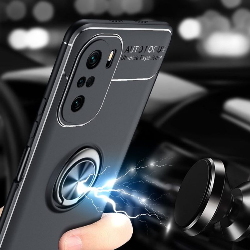 Hoesje voor Xiaomi Mi 11i / Poco F3 Siliconen Met Roterende Steun