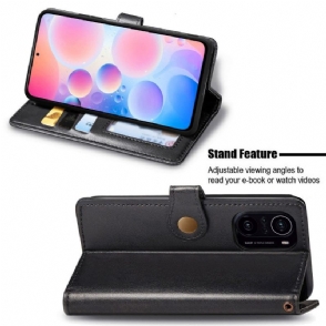 Leren Hoesje voor Xiaomi Mi 11i / Poco F3 Bescherming Indila Kunstleer