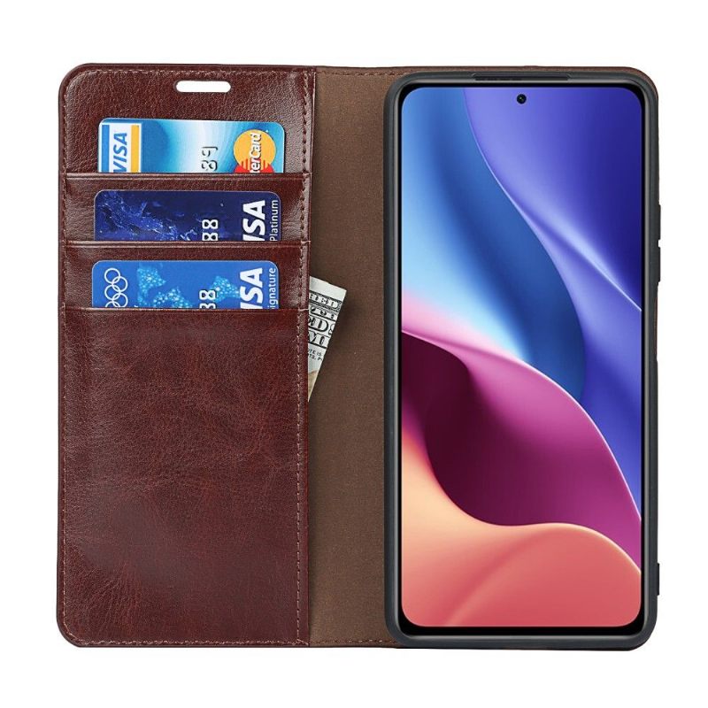 Leren Hoesje voor Xiaomi Mi 11i / Poco F3 Bescherming Ondersteuningsfunctie Voor Leren Kaarthouder