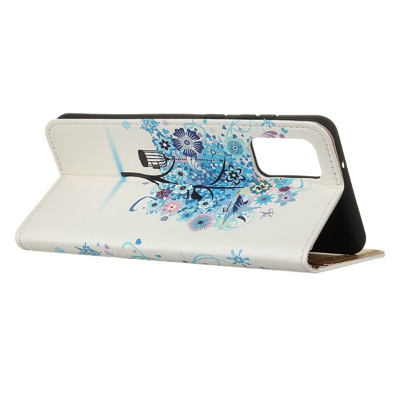 Leren Hoesje voor Xiaomi Mi 11i / Poco F3 Blauwe Boom