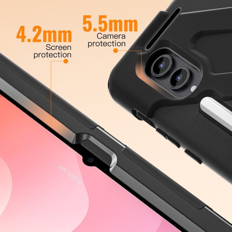 Cover Hoesje Samsung Galaxy Tab S11 Ultra Telefoonhoesje Drievoudige Bescherming Met Draaibare Handgreep