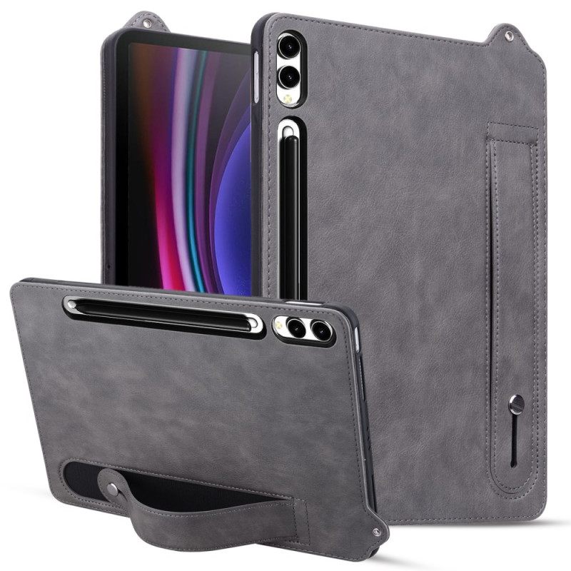 Cover Hoesje Samsung Galaxy Tab S11 Ultra Telefoonhoesje Lederlook Met Handmatige Bevestiging