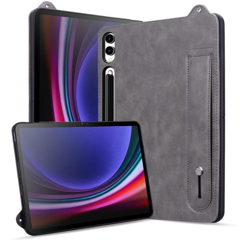 Cover Hoesje Samsung Galaxy Tab S11 Ultra Telefoonhoesje Lederlook Met Handmatige Bevestiging
