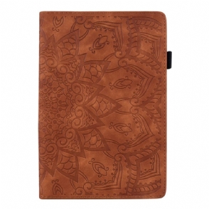 Cover Samsung Galaxy Tab S11 Ultra Mandala Met Suède-effect Bescherming Hoesje