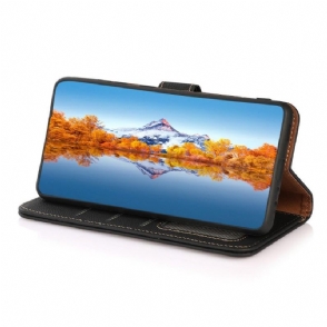Flip Case voor Oppo Find X5 Khazneh Klassiek Leer
